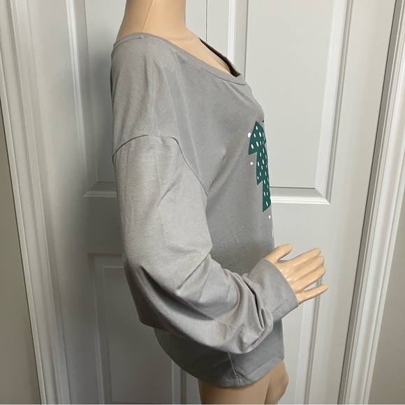 Gray Fox Graphic Long Sleeve sleepwear top - Picture 3 of 9